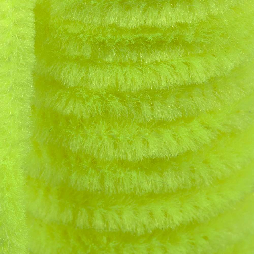 Semperfli Worm Chenille Fl. Yellow Fly Tying Materials (Product Length 2.18 Yds / 2m)
